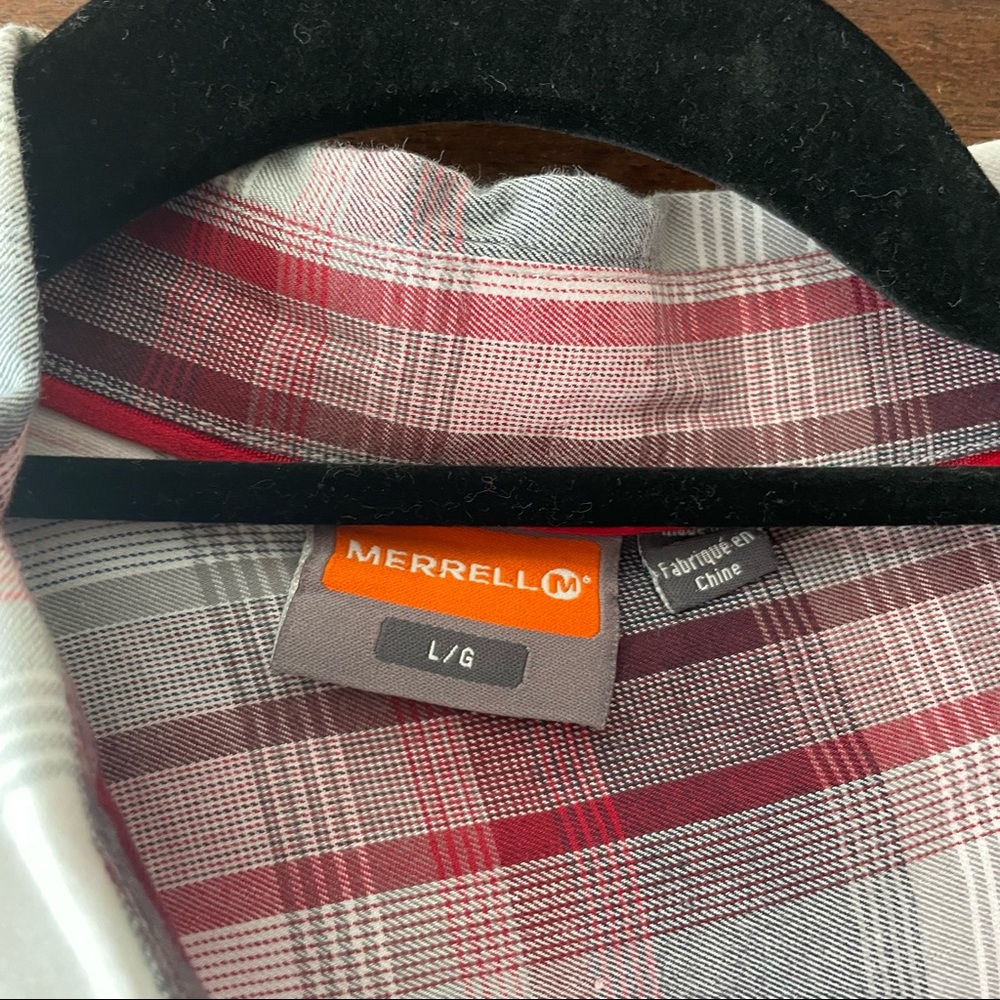 Merrell plaid button down - Picture 2 of 8